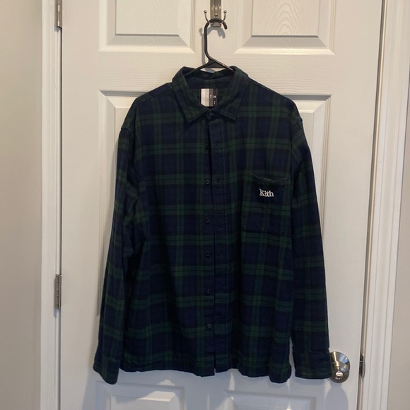 Kith Other - XL Kith Flannel Green/Blue Practically New